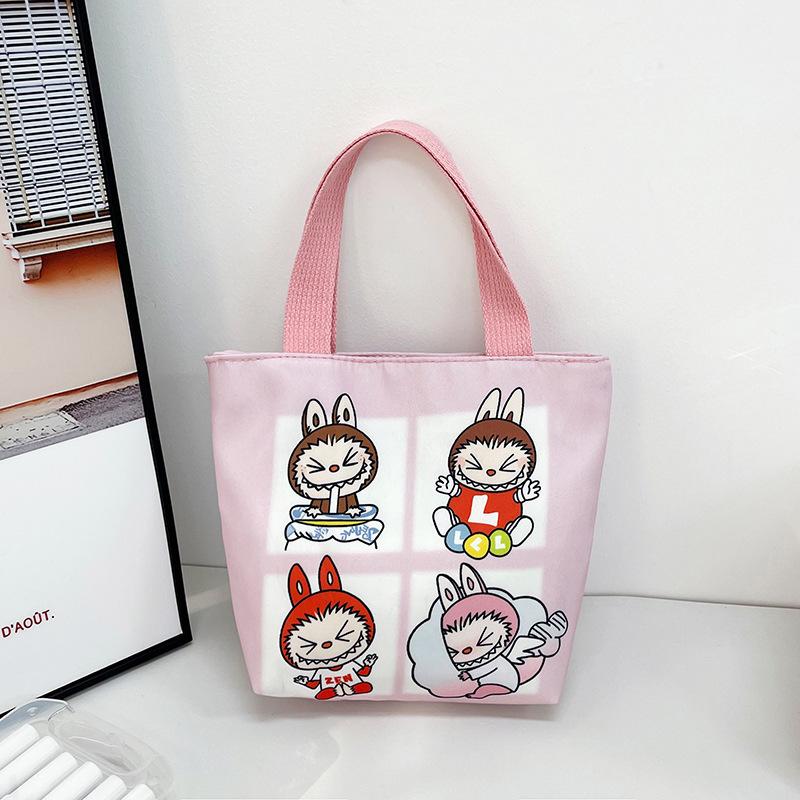 New Labubu handbag all-match lunch portable handbag student snack girl tote bag