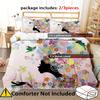 Flower Fairy And Butterfly Pattern 3D Printed Down Duvet Cover Soft And Comfortable Bedding Set Modern Art Style Down Duvet Cove