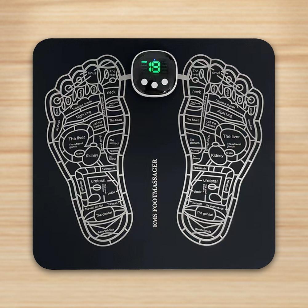 Foot Massager Mat Rechargeable Portable Foot Massage Tool Electric Muscle Stimulation Massage Mat for Relieve Sore Feet