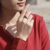 Hot Geometry Zircon Skull Head Heart Ring Unique Fashion Versatile Gothic Personality Dark Couple Jewelry Gift