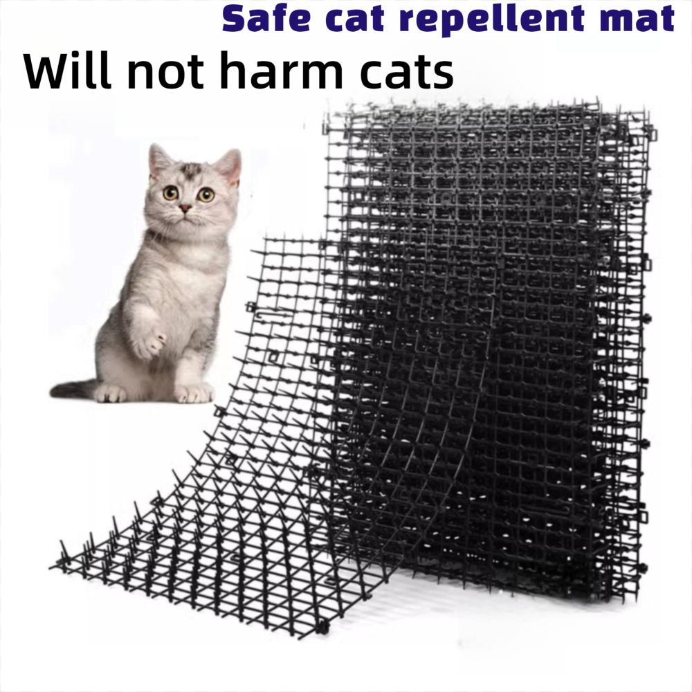 New Plastic Cat Repellent Mat Can Be Stacked Soft Prick Anti-vandalism Mat Grid No Harm Pet Anti-climbing Mat Indoor & Outdoor
