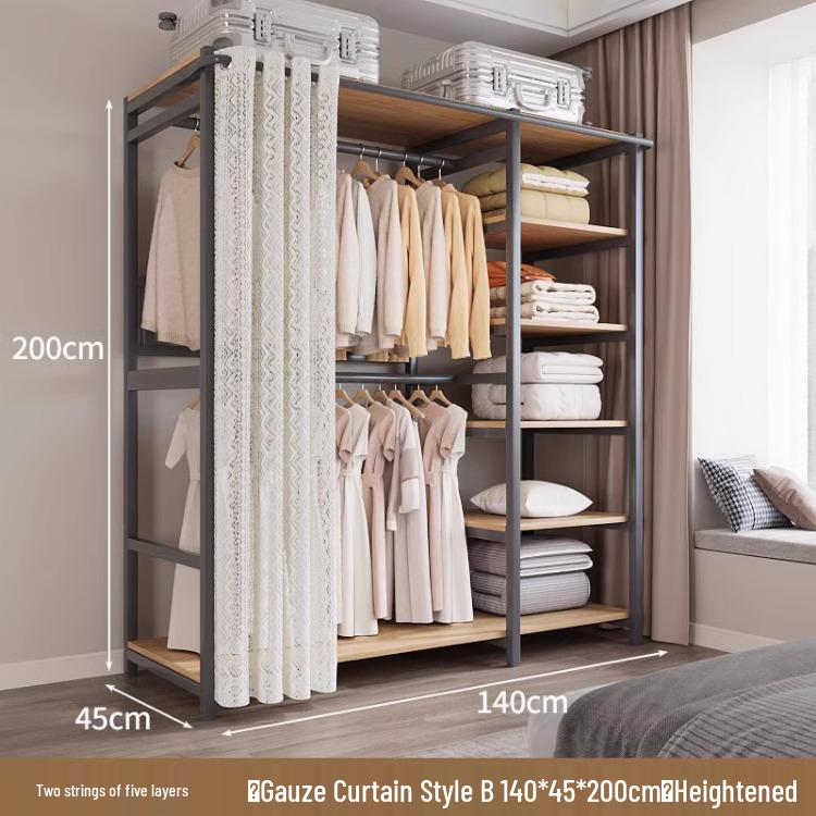 Vertical Metal Corner Coat Rack for Bedroom or Entrance