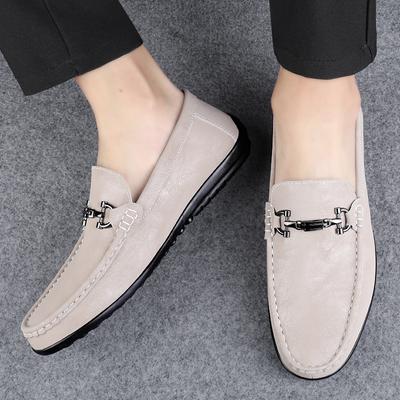 2024 Echtes Leder Herren Freizeitschuhe Luxus Elegante Herren Slipper Mokassins Atmungsaktiv Slip-on Fahrschuhe Übergröße 37-46