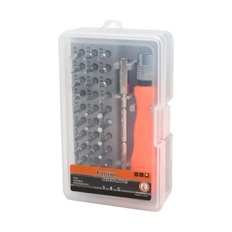 Multipurpose 32Piece Screwdriver Kit Featuring Magnetic Tip For All Repair Needs Secure Easy Handling Comfort Durability