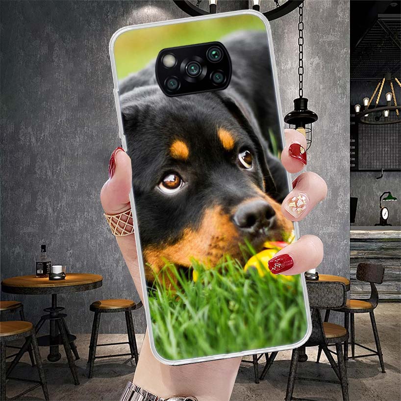 Rottweiler Dog Soft Phone Case For Xiaomi Redmi 15C 15 13C 13 Poco X5 X6 X7 F7 Ultra M7 12C 12 10 10C 9C 9A 9T 9 Fundas Poco X3