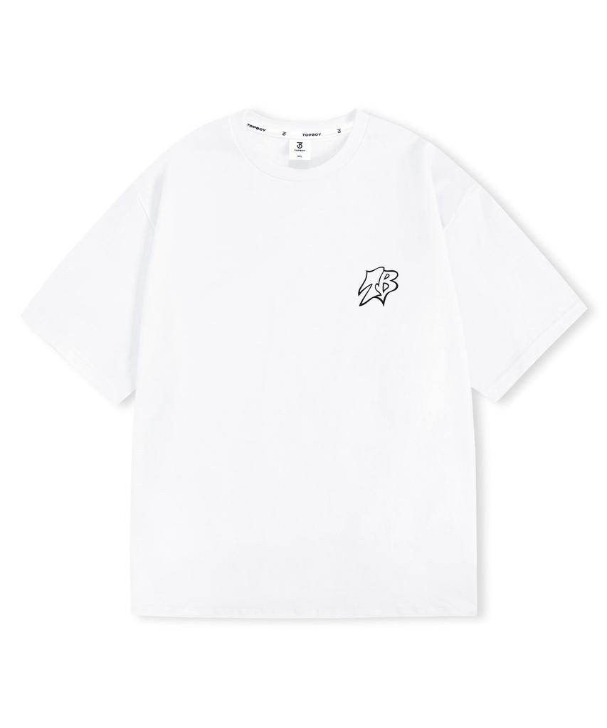 TOPBOY Small B Oversized Short Sleeve T-Shirt (Type A)