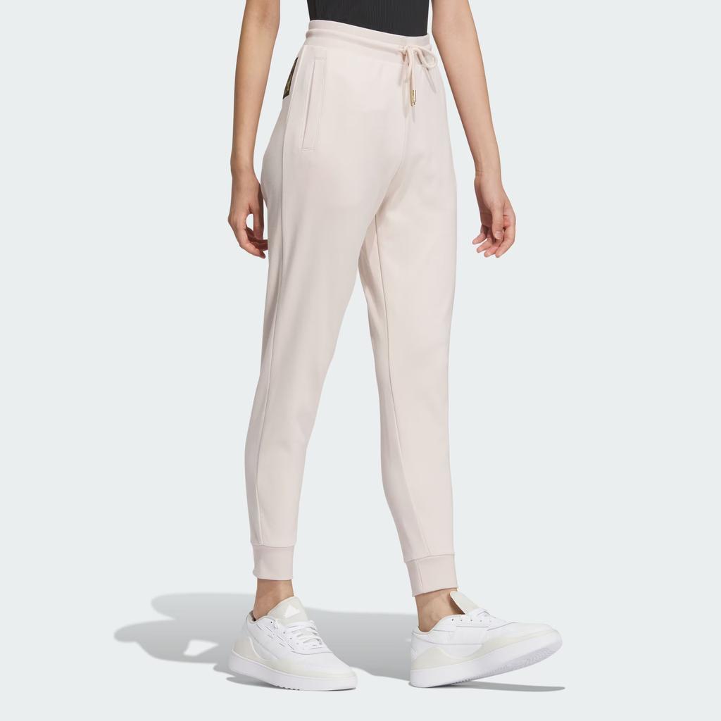 New Adidas FW23 Knitted Sports Pants Women's Light Purple Pink IY5390