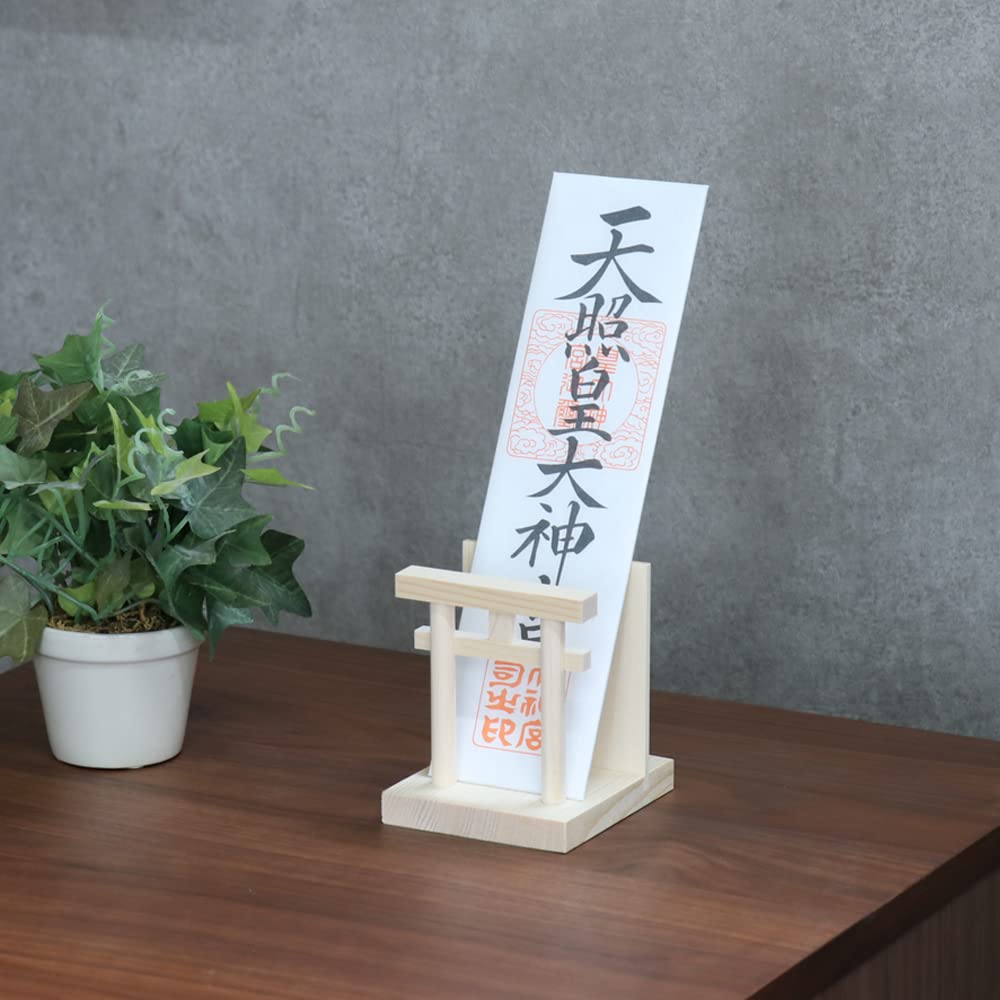 Small talisman stand with torii gate, Tatematsuri style, compact, freestanding, made in Japan