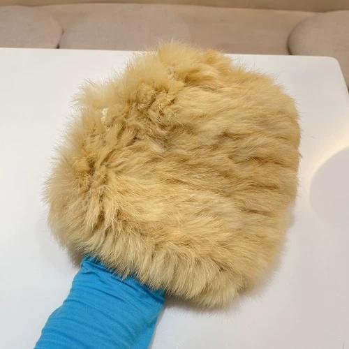 Rabbit Fur Hat Female Chuanxi White Fur Hat Fur Cold and Warm Plush Knitted Hat Cute Headgear Autumn and Winter