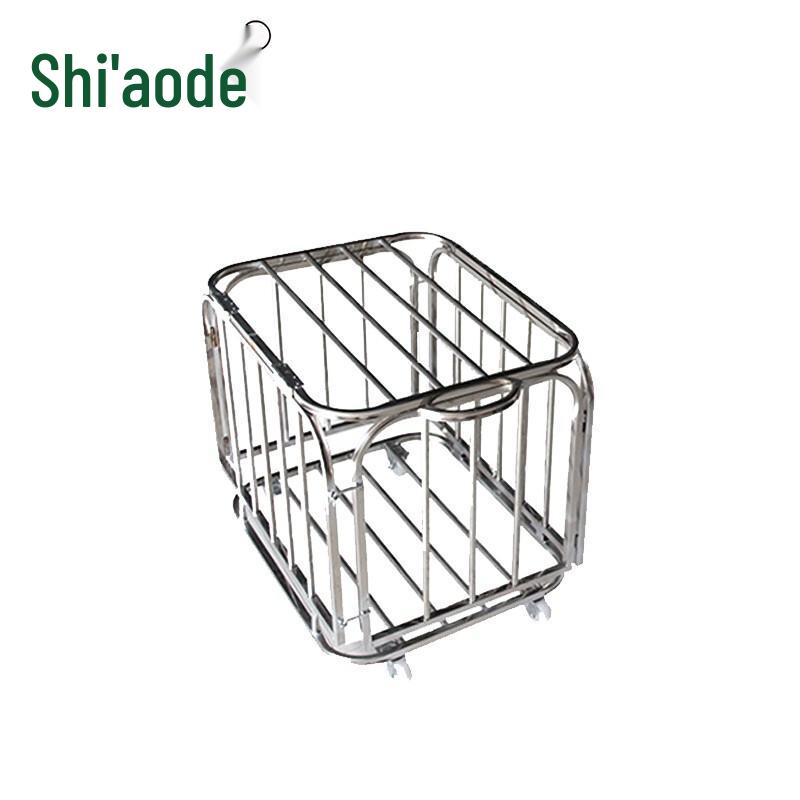 Stainless Steel Foldable Basketball Storage Cart