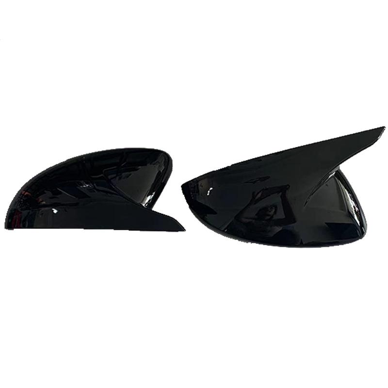 For Peugeot 508 Sharp Corner Mirror Cover ABS Material Bright Black Carbon Fiber