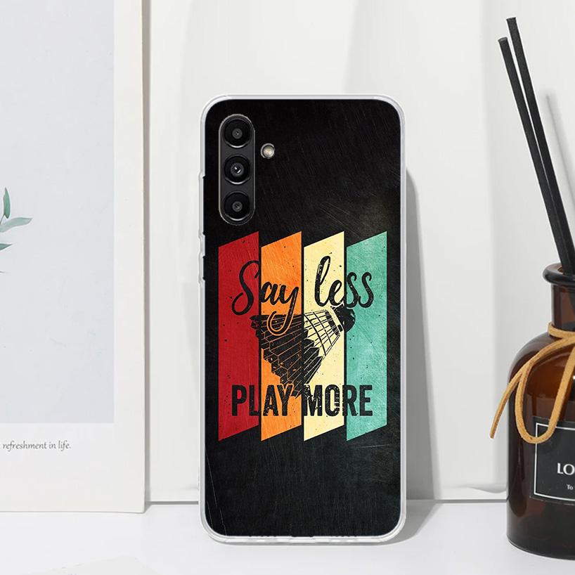 Badminton Sport Phone Case For Samsung Galaxy A17 A37 A57 A16 A26 A36 A56 A15 A25 A35 A55 A14 A24 A34 A54 A13 A23 A33 A53 A07 Ga