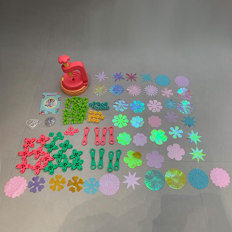 Flower Bouquets Toys Handmade DIY Craft Kits Toys Embossing Machine Toys Parent Child Interactive Puzzle Toy Xmas Girls Gifts