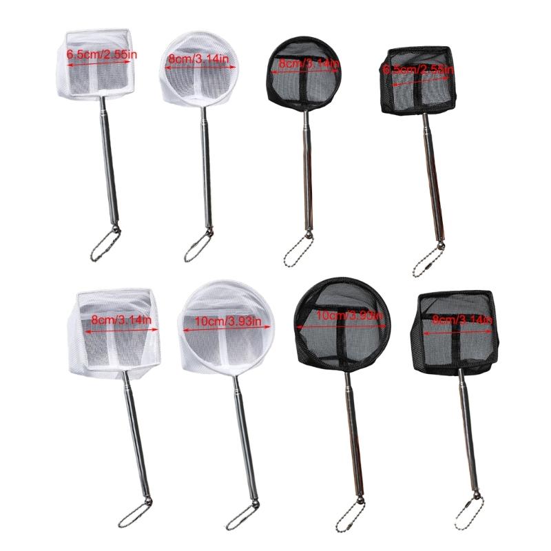 Easy to Clean Telescopic Fish Net Telescopic Handle Fishing Net Large/Small