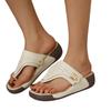 2025 Summer Women's Sandals Rome Wedges Slippers Causal Platform Beach Shoes Plus Size 43 Flip Flops Comfortable Ladies Slides