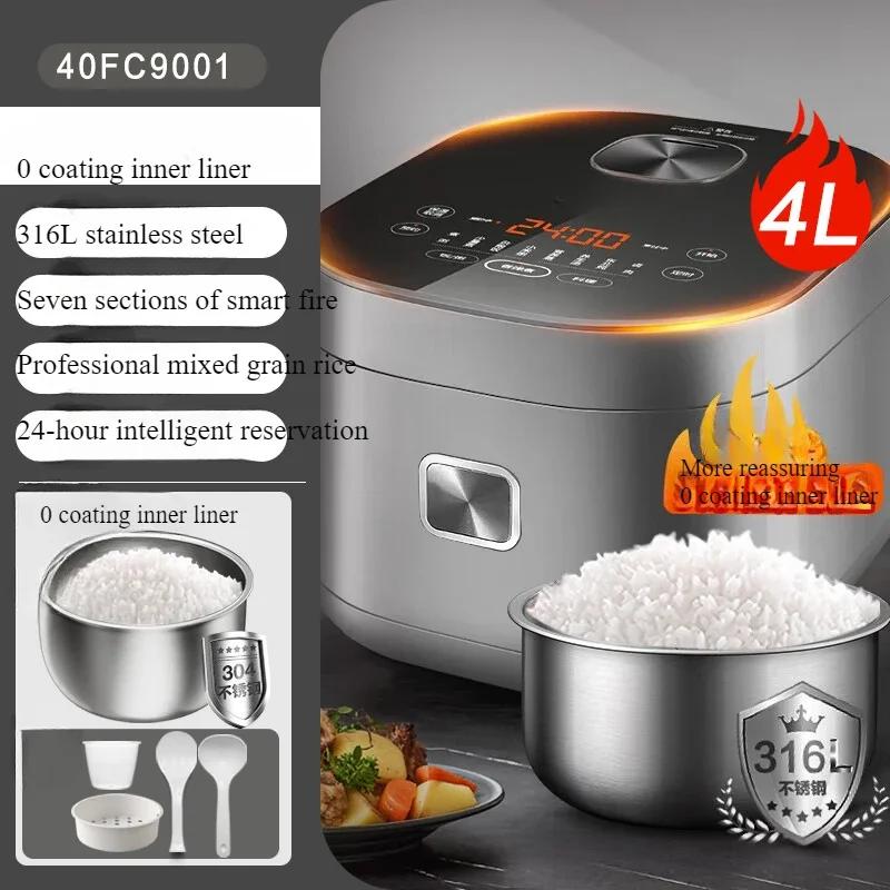 

220V Rice Cooker High Quality Stainless Steel Liner Electric Cooker Large Capacity Kitchen Appliances For 2-8 Persons