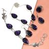 Necklace Bracelet Amethyst Set Jewelry Crystal Quartz Pendant Natural Stone
