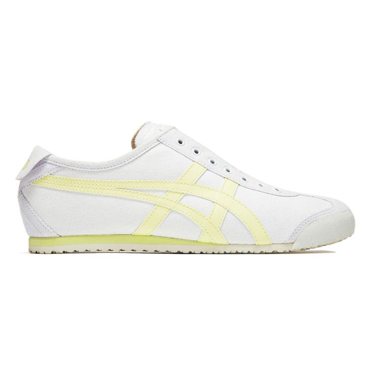 ONITSUKA TIGER Zapatillas Unisex Mexico 66 Clásicas Cómodas Duraderas de Caña Baja para Estilo de Vida Zapatillas Unisex Blanco Amarillo 1183B772-100