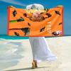 Personalized Halloween Party Invitation Beach Towel Microfiber Beach Towel Thin Absorbent for Beach Swimming Yoga Bath Sports. 0910249