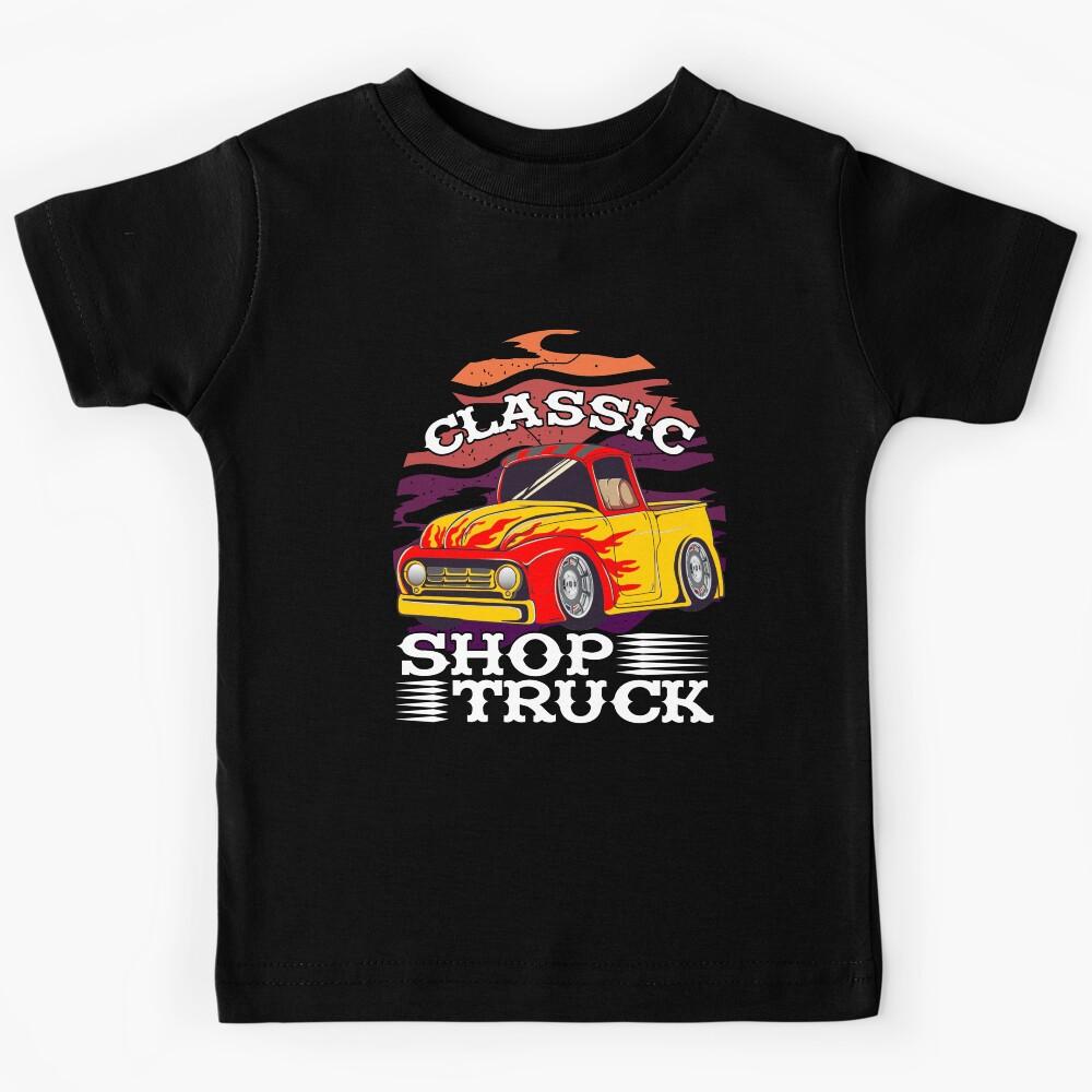 Classic Pickup Truck Customized Vintage Shop Truck Street Rod Kids T-Shirt 150