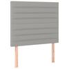 Bed Frame without Mattress Light Grey 80 x 200 cm Fabric