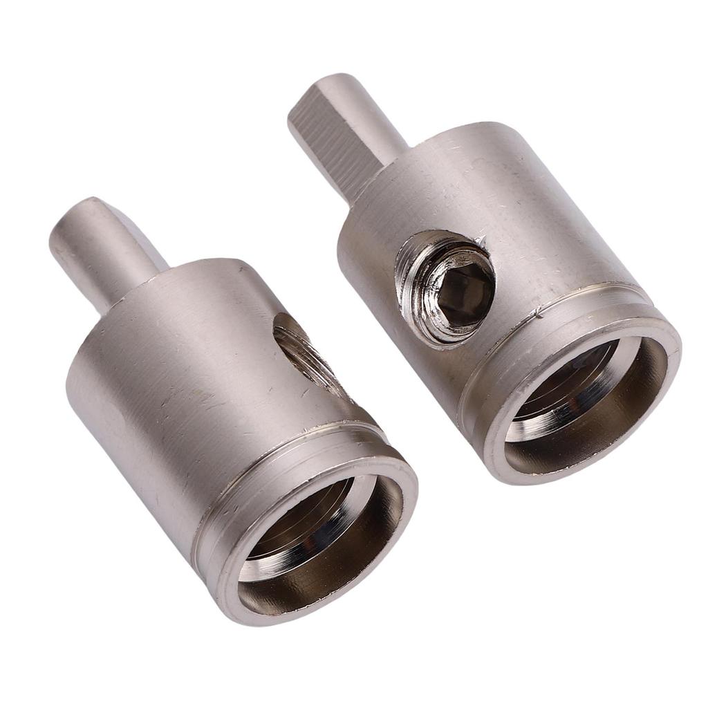 1 Pair Brass Amp Input Reducers Car Sound Amplifier Wire Terminal Connectors for Vehicle Sound Systems 0GA to 4GA