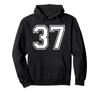 Number Thirty Seven #37 Sports Team Uniform Hoodie
