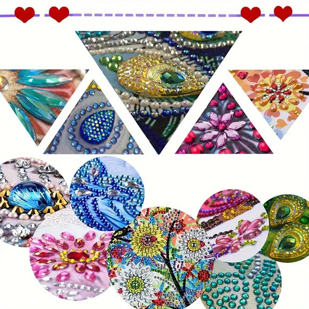 DIY Wooden Diamond Painting Kits Organizer Box Makeup Brush Organizer Home Dining Living Room Tabletop Art Decoration