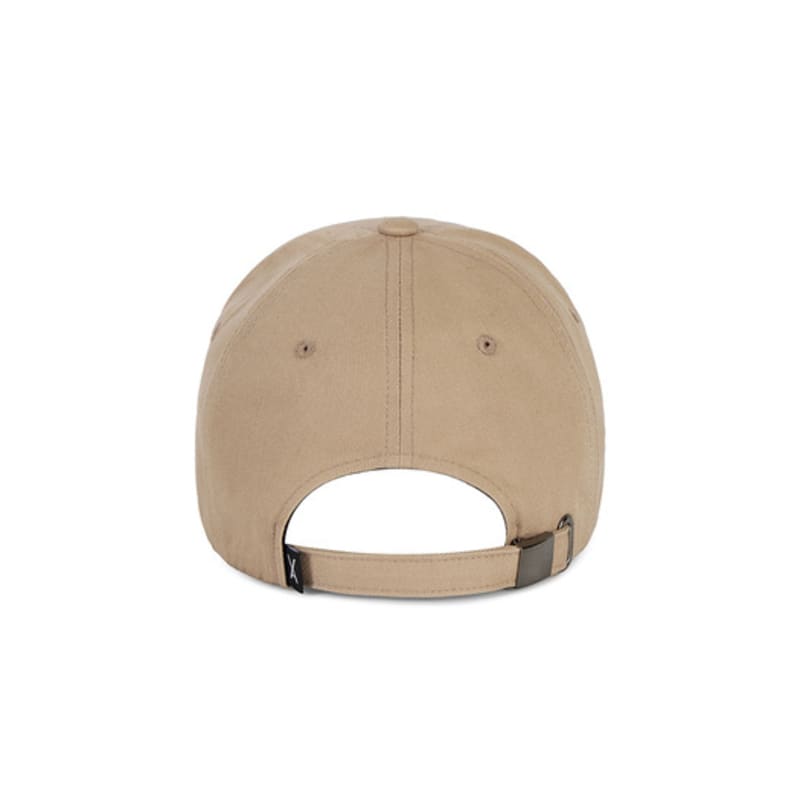VARZAR Stud Logo Overfit Ball Cap Beige
