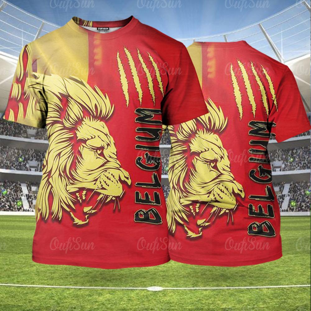 Pánské tričko Evropský fotbal Sportovní oblečení Běžné Trička s krátkým rukávem Pánská fotbalová trička Nadměrná velikost Muži Oblečení Topy Streetwear