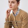 Navigare Women's Cable Knit Wool Cardigan