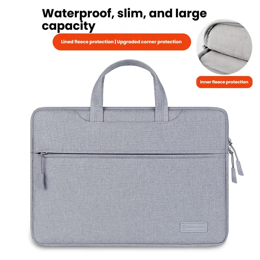 BRINCH Laptop Bag Handheld Suitable , Compatible with Huawei And Apple 15.6-Inch Business Lightweight Notebook Computer Bag