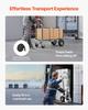 2 In 1 Hand Truck, 453.6 Kg Load Capacity for 4-Wheel Mode, Convertible Hand Truck Dolly with Non-Slip Handle & Wheels, Portable Trolley Dolly for