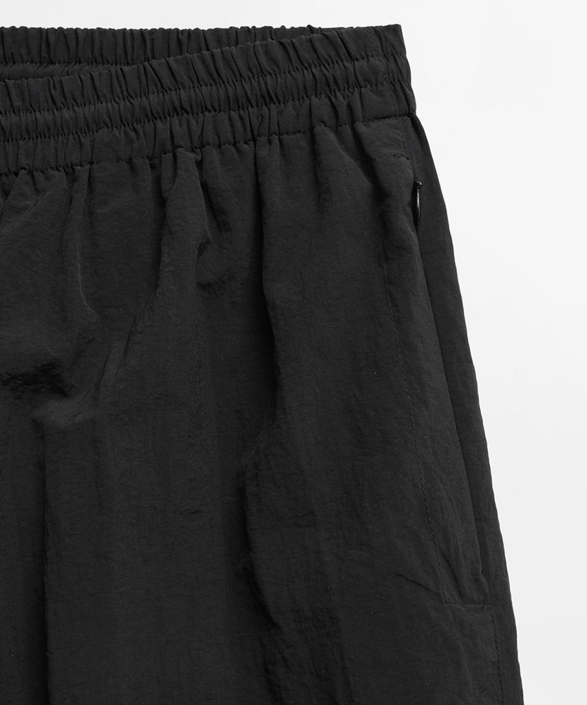 LMOOD Serno Nylon Wide Track Pants Black