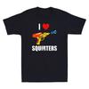 I Love Squirters Funny I Heart Squirters Water Gun Humor Quote Vintage Tshirt
