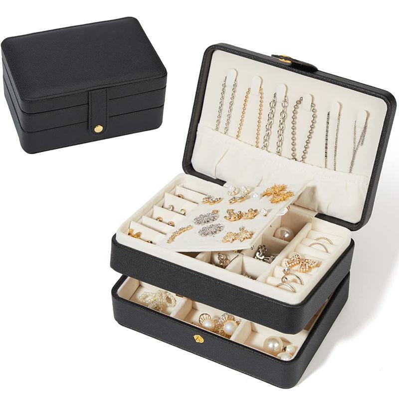 Creative Multi-Layer PU Leather Jewelry Storage Organizer