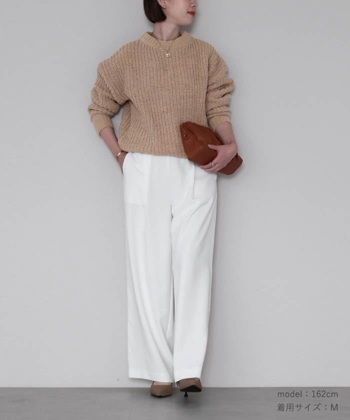Yours Mohair Chunky Knit Pullover BAXU1215, Women's, Medium, Off-White