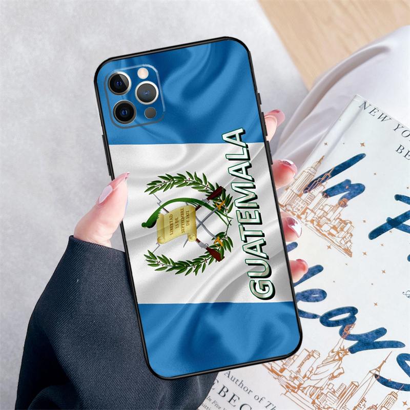 Guatemala Flag Phone Case For iPhone 14 15 16 Pro Max 12 13 Mini 11 Pro Max XR 15 16 Plus 16e Cover Coque
