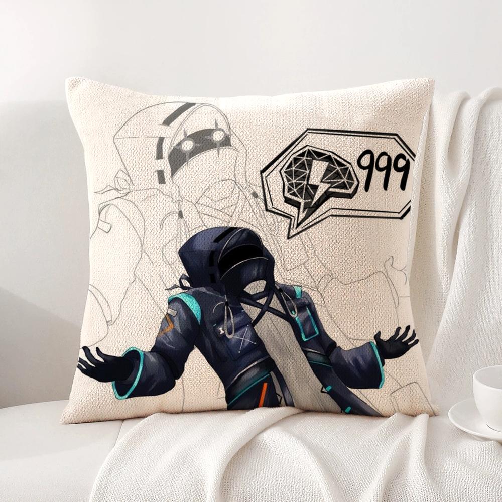 Hot Game A-Arknights Cushion Cover Summer Coolness Linen Fabric Double-Sided Printing Pillow Case Sofa Home Decor Gift