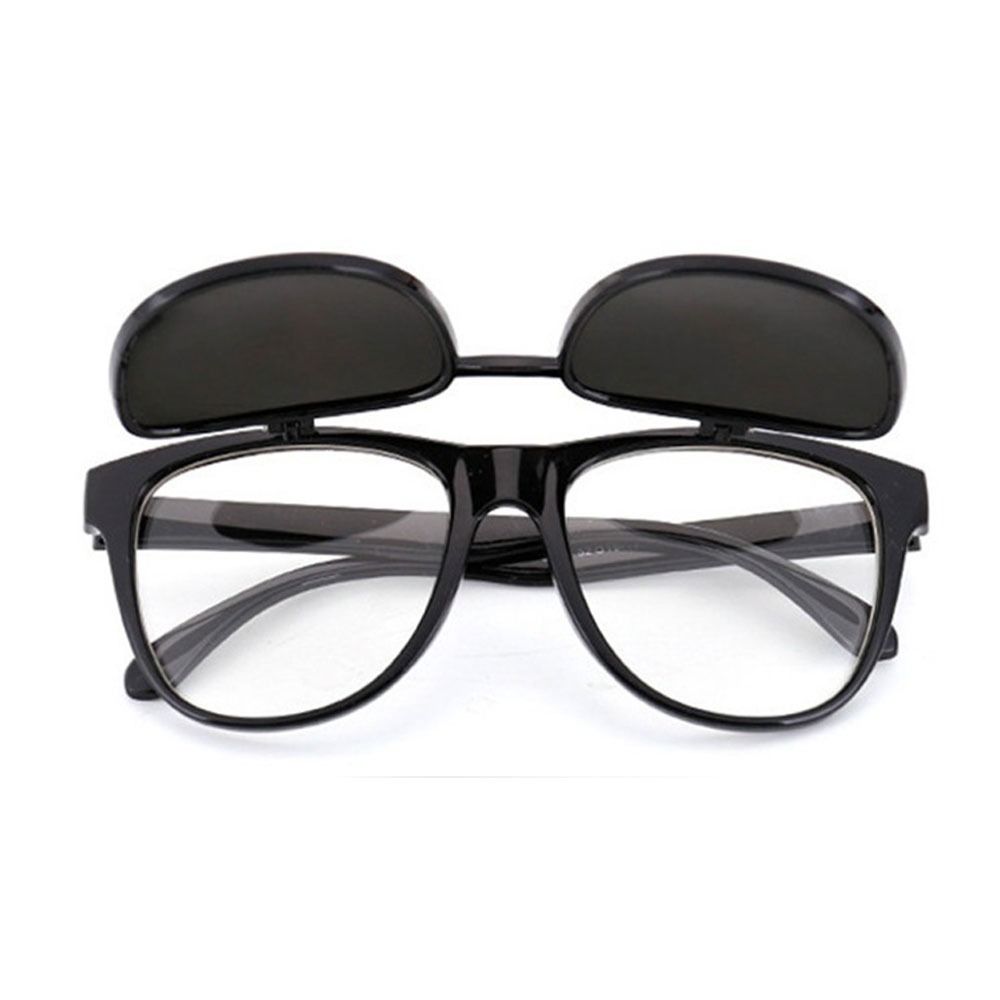 Black Goggles 15*5*4cm/5.9*1.97*1.57 Shelter From The Wind Double Layer Flip Cover  Welding
