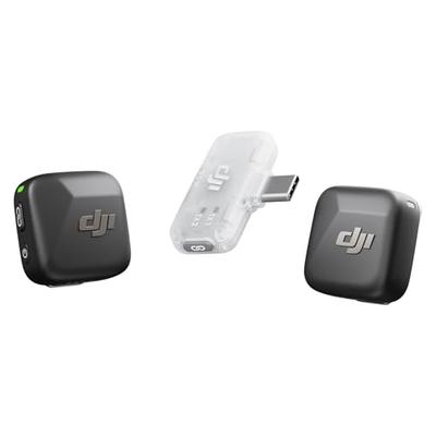 DJI Mic Mini (1 TX + 1 Mobile RX), Lavalier Microphone for iPhone 17/16/15 and Android/PC/Tablets, Plug & Play, 300m Transmission, Ultra-Lightweight,