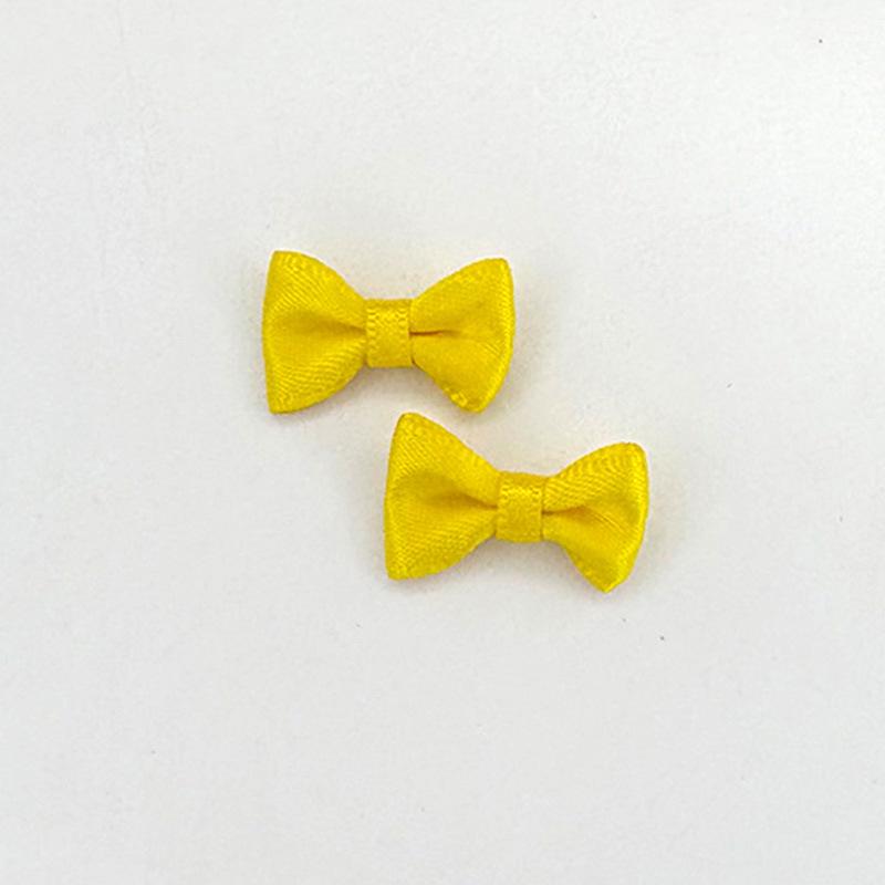 2cm Handmade Mini Cotton Bows for DIY Clothing & Doll Accessories