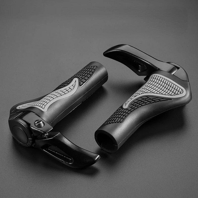 

1 Pair Mtb Bicycle Grips Horns Shofar Vice Handlebar Grips Cycling Shockproof Dust-Proof Bike Grips Rubber Bilateral Locked Bmx