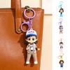 Keychain Pendant Cartoon Doll Design PVC Metal Key Chain Girlfriend Friend Birthday Gift Pendant Decoration