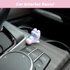 YGMONER Mini Hippopotamus Car Dashboard Figurines Set of 6 Cute 1inch Hippo Car Decorations Kawaii Car Interior Decor Accessories Gifts for Hippo