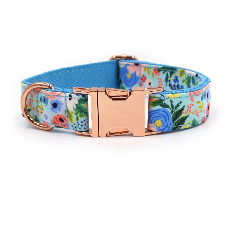 Cute Printed Pet Dog Collar Laser Engraved Dog Collar