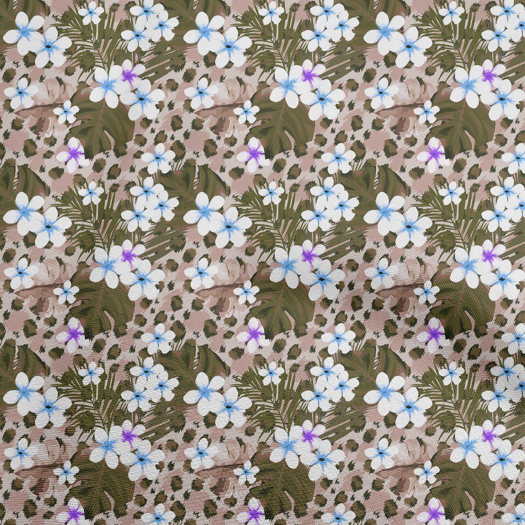 

OneOone Cotton Flex Beige Тканина з тропічним квітковим орнаментом для пошиття тканини для рукоділля з принтом The Yard 40 дюймів 42InchWide-ViscoseChiffon сливовий