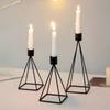 Iron Christmas Candlestick Living Room Ornament, Candlestick Romantic Decoration for Dining Table