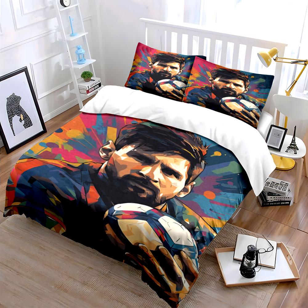 Colorful abstract football theme. Bedding sets Duvet cover sets Duvet covers Pillowcases(1 * Duvet Cover 2 * Pillowcases without duvet insert)
