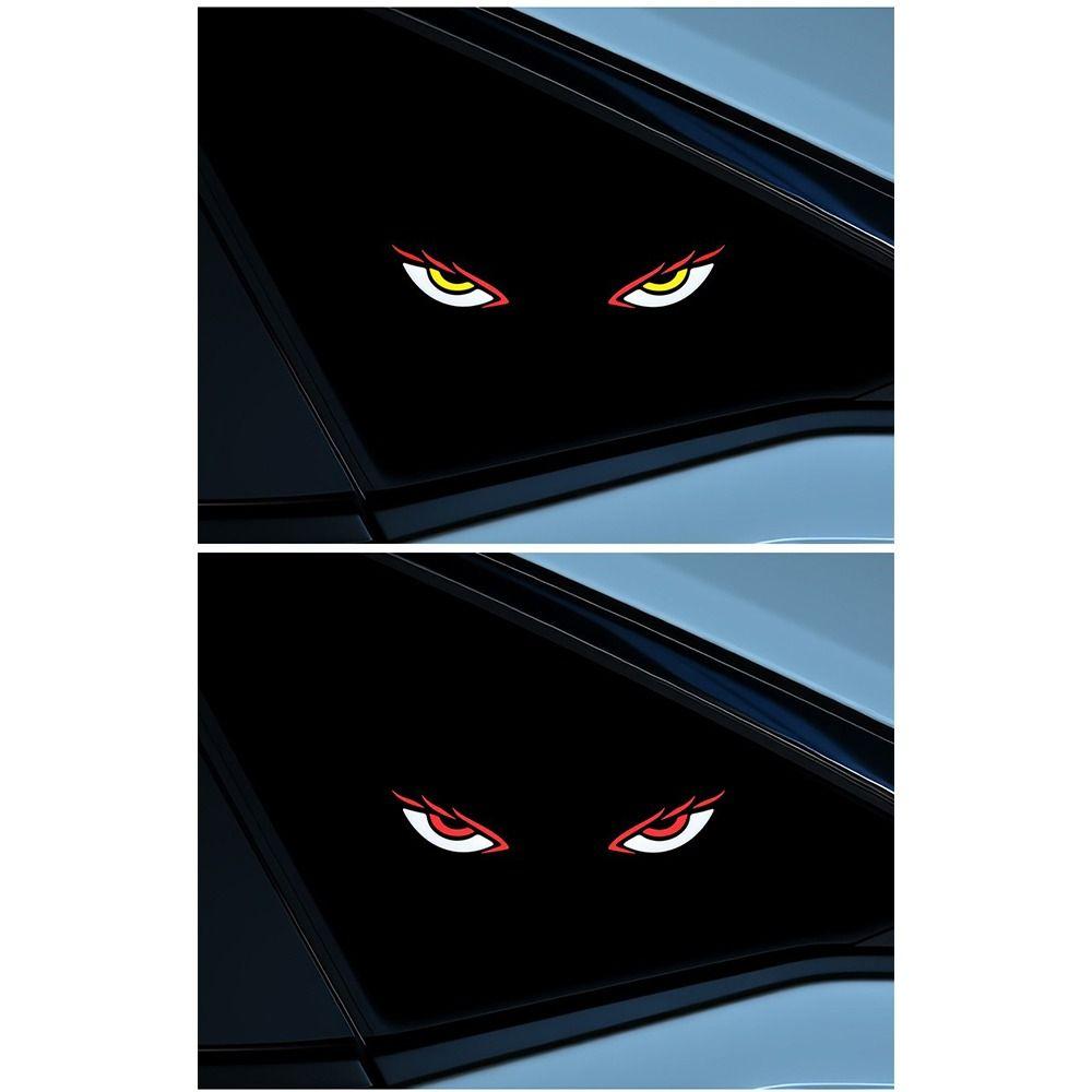 LED Car Neon Light Solar Powered Vehicle Signal Lights Solar Demon Eye Light Vehicle Modification